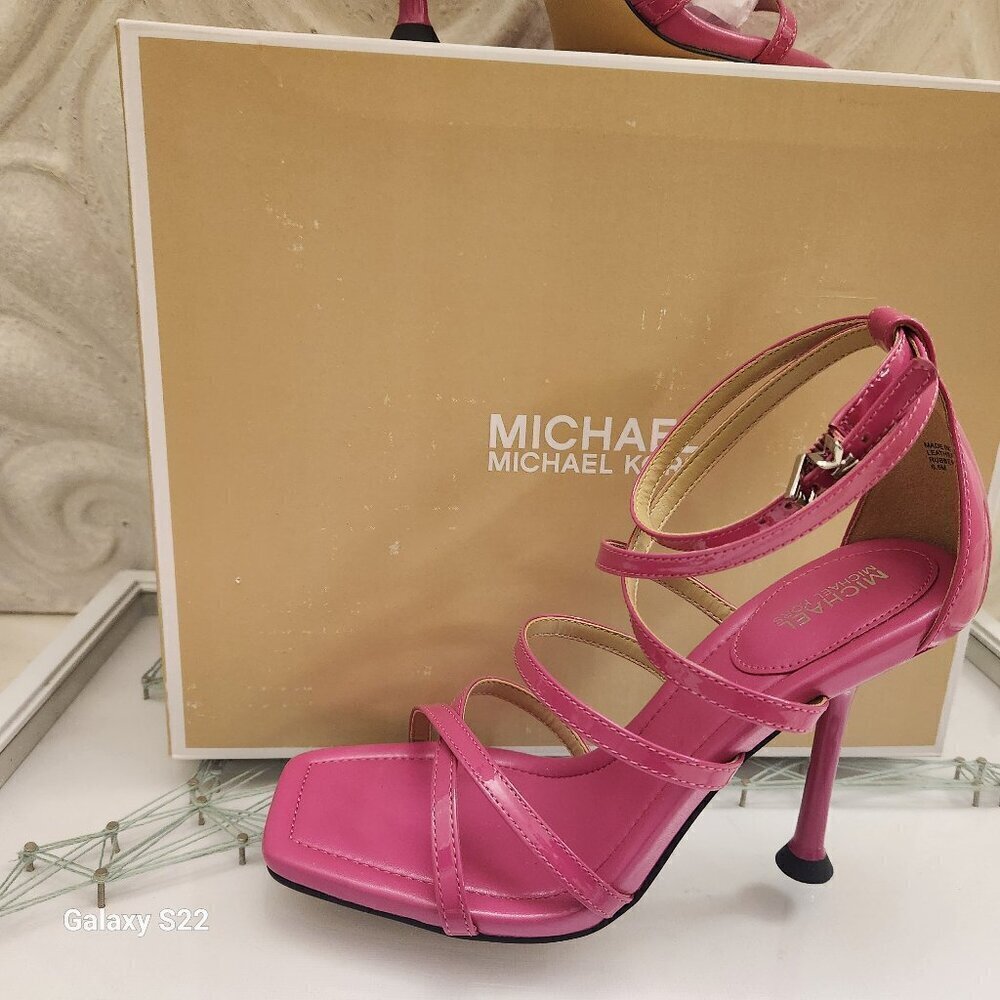 Michael Kors "Imani" Heeled Sandals. Color is called "Cerise". NIB. Sz: various